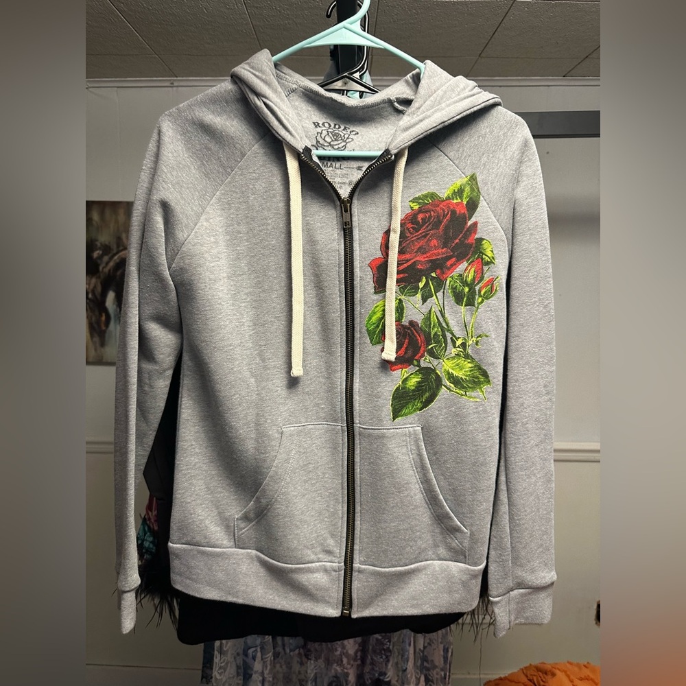 Rodeo Quincy Horse Cowgirl Hoodie Western NFR Size Small